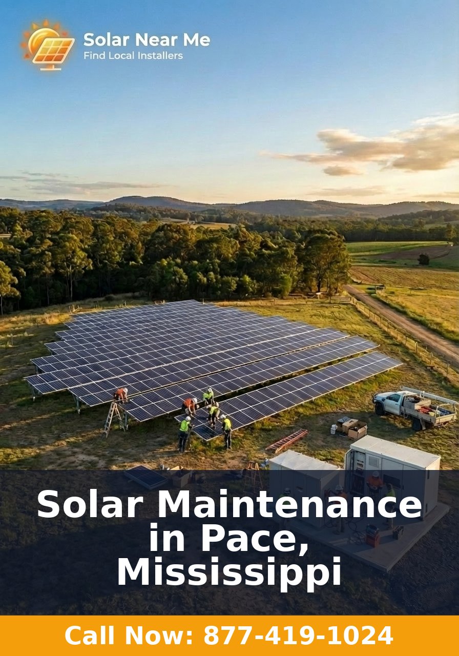 Solar Maintenance in Pace, Mississippi
