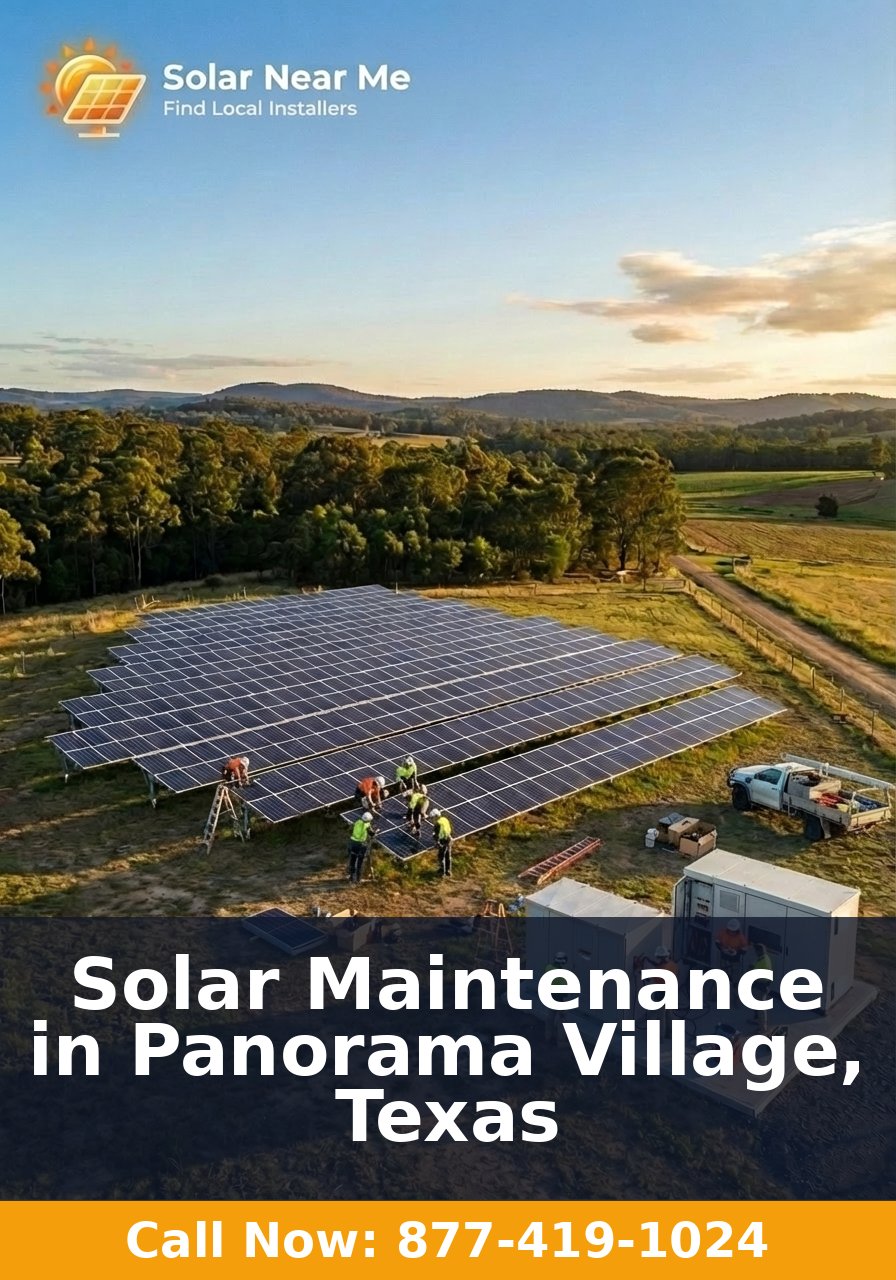 Solar Maintenance in Panorama Village, Texas