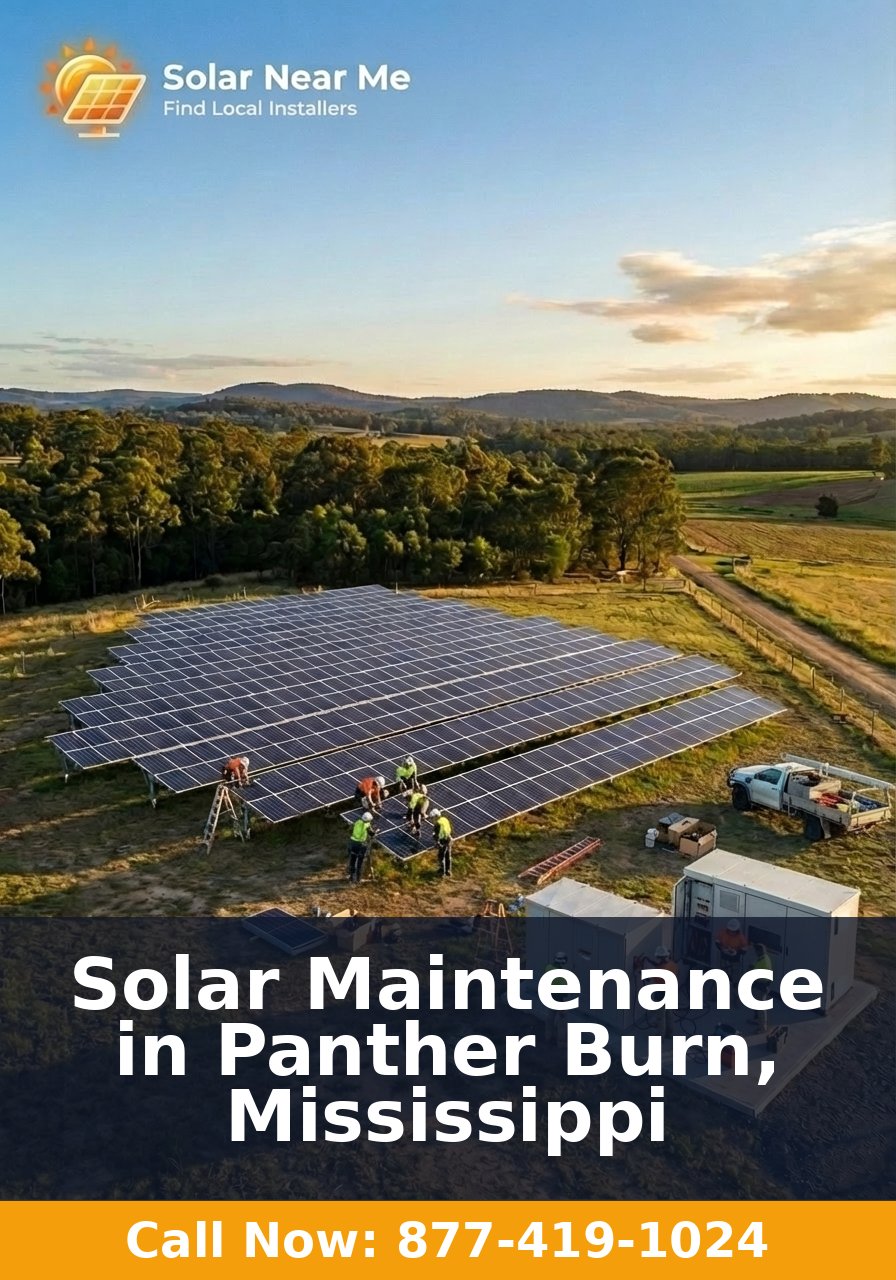 Solar Maintenance in Panther Burn, Mississippi