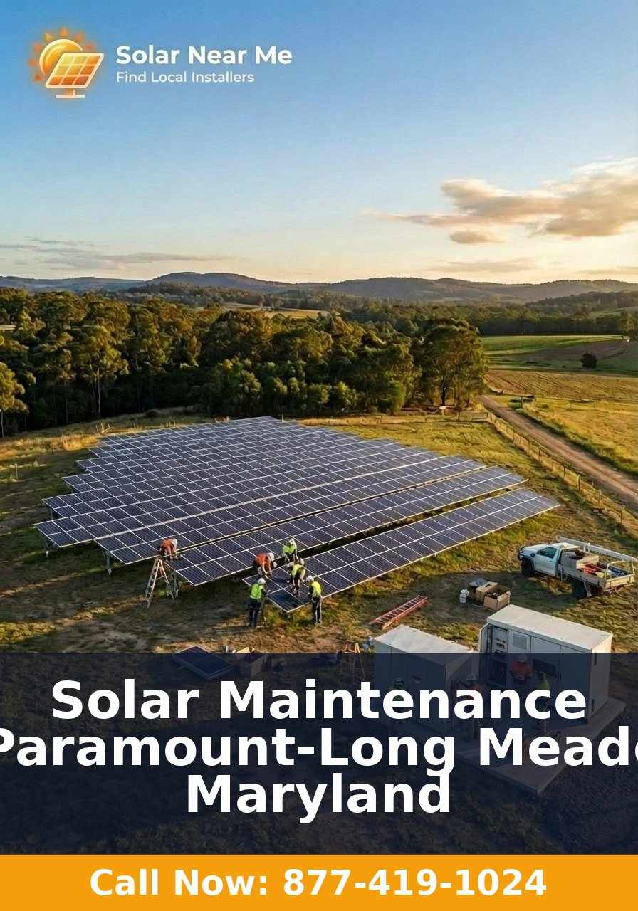 Solar Maintenance in Paramount-Long Meadow, Maryland