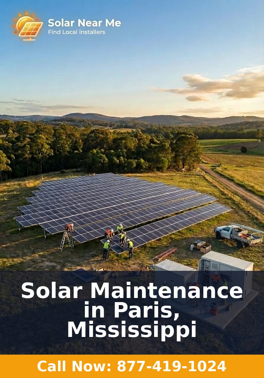 Solar Maintenance in Paris, Mississippi