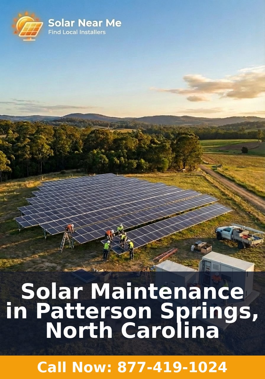 Solar Maintenance in Patterson Springs, North Carolina