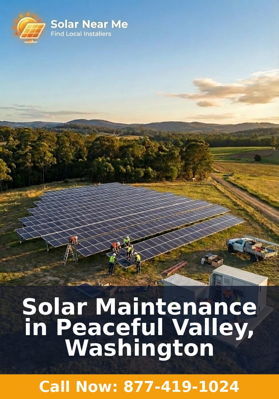 Solar Maintenance in Peaceful Valley, Washington