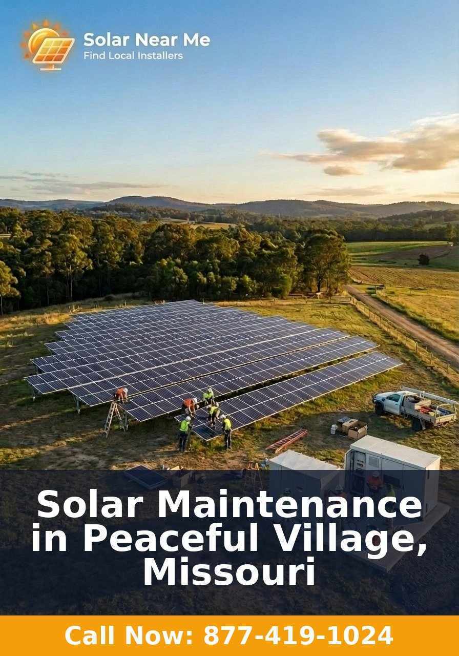 Solar Maintenance in Peaceful Village, Missouri