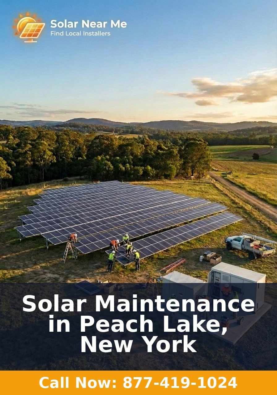 Solar Maintenance in Peach Lake, New York