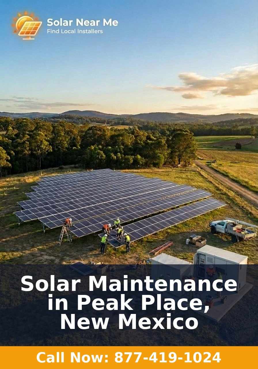 Solar Maintenance in Peak Place, New Mexico