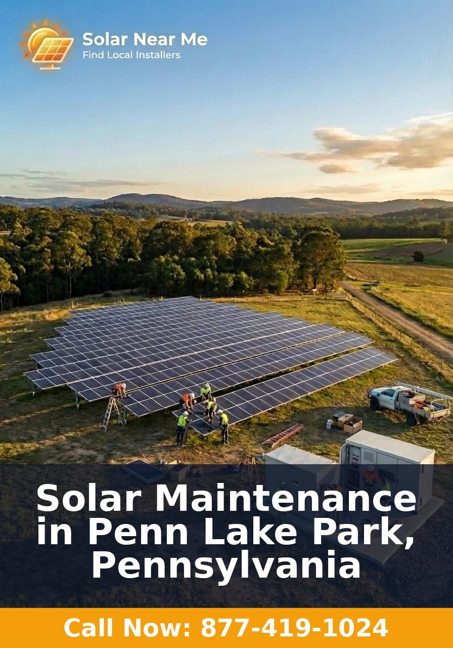 Solar Maintenance in Penn Lake Park, Pennsylvania