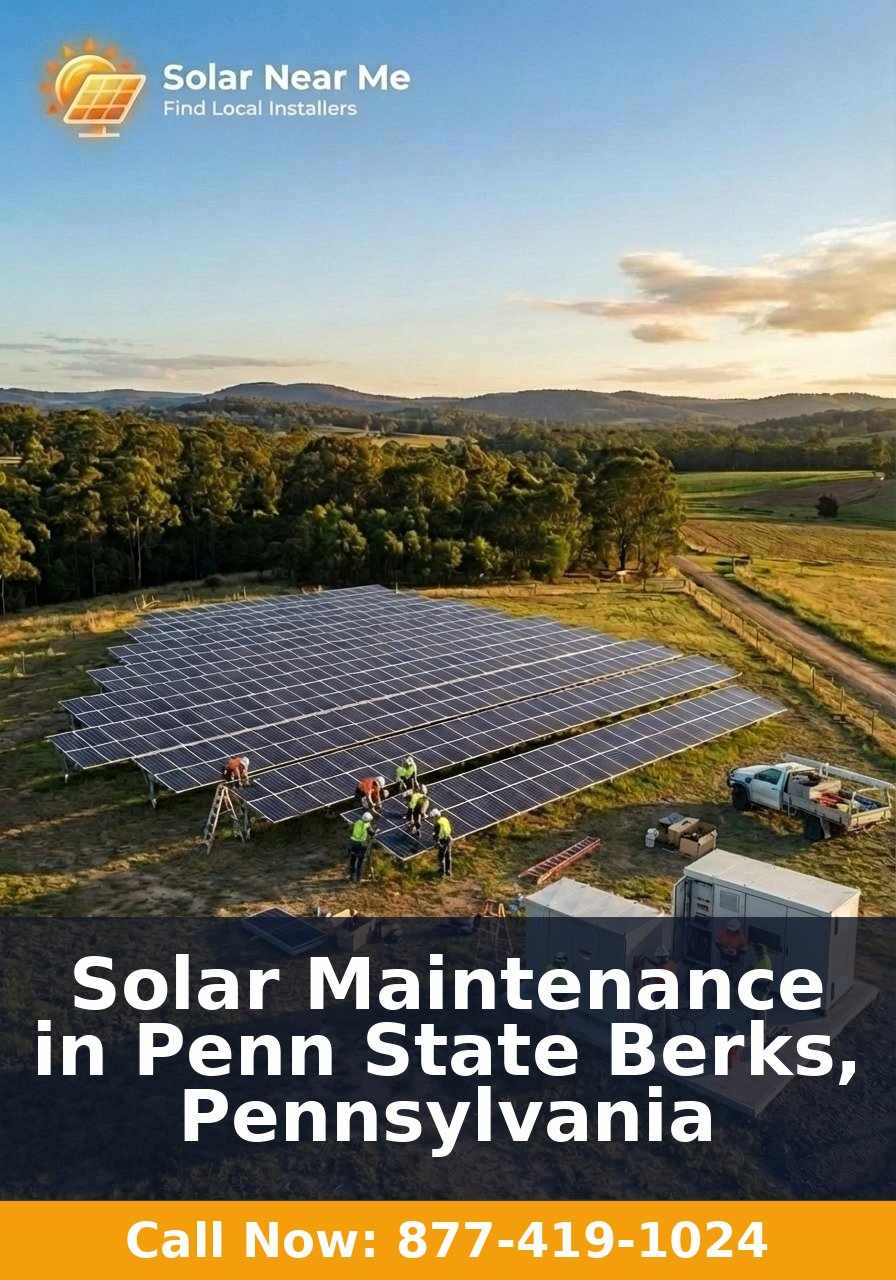 Solar Maintenance in Penn State Berks, Pennsylvania