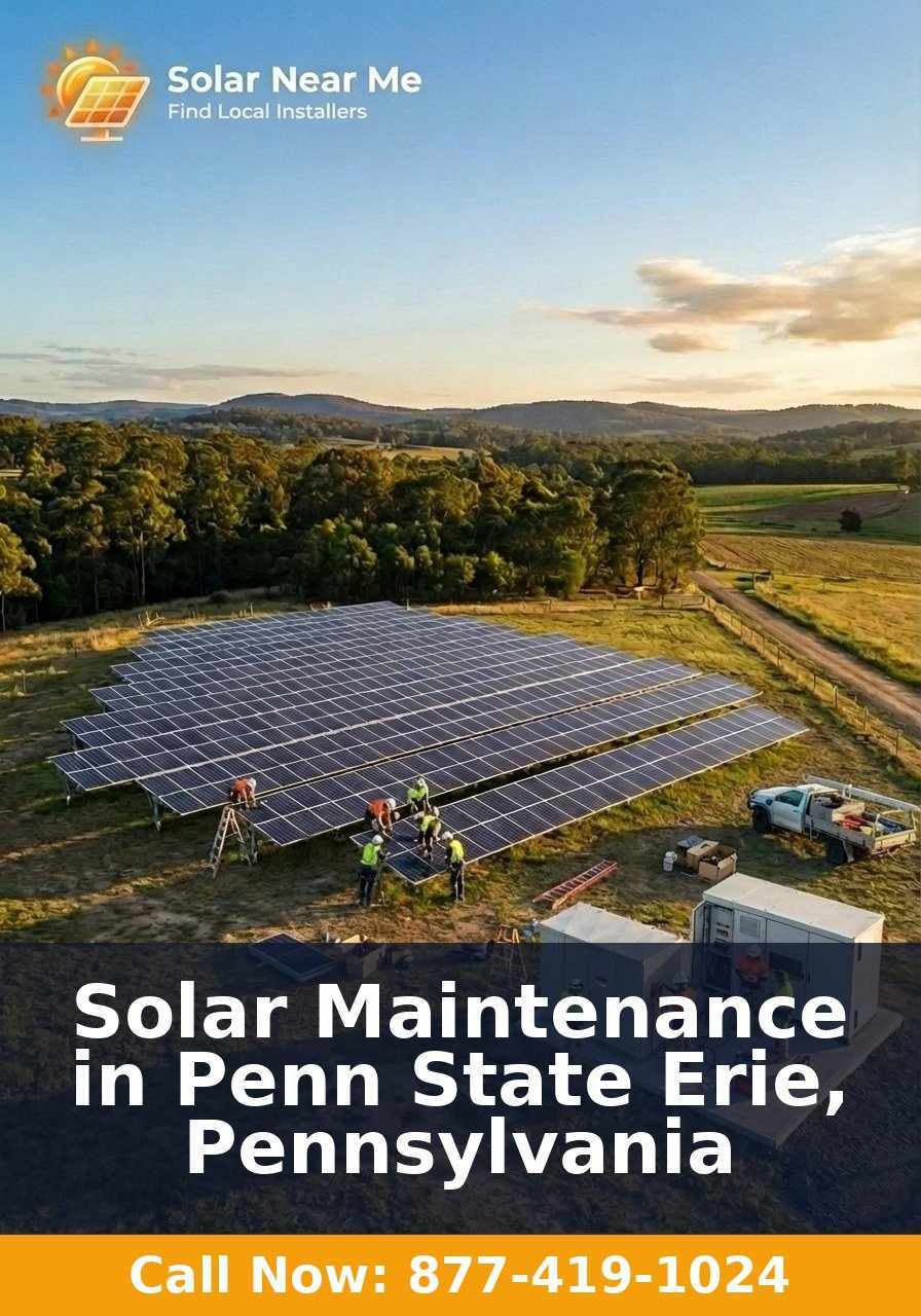 Solar Maintenance in Penn State Erie, Pennsylvania