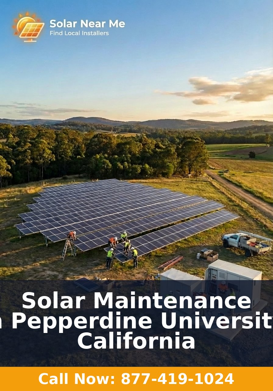 Solar Maintenance in Pepperdine University, California