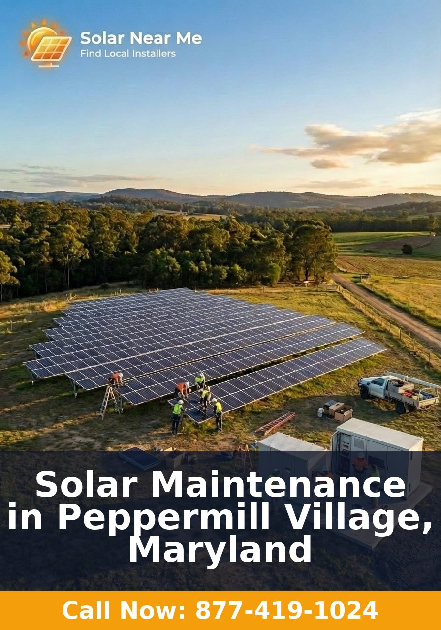 Solar Maintenance in Peppermill Village, Maryland