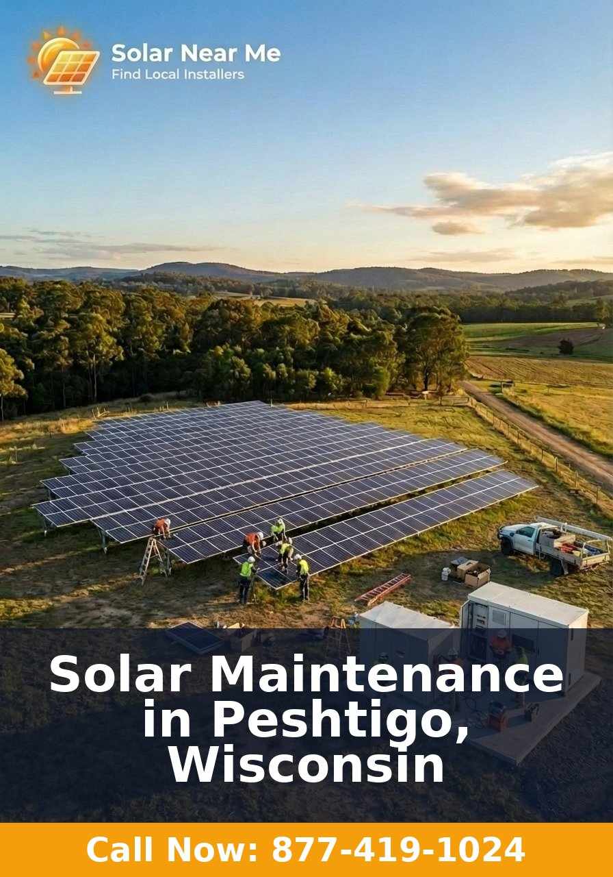 Solar Maintenance in Peshtigo, Wisconsin