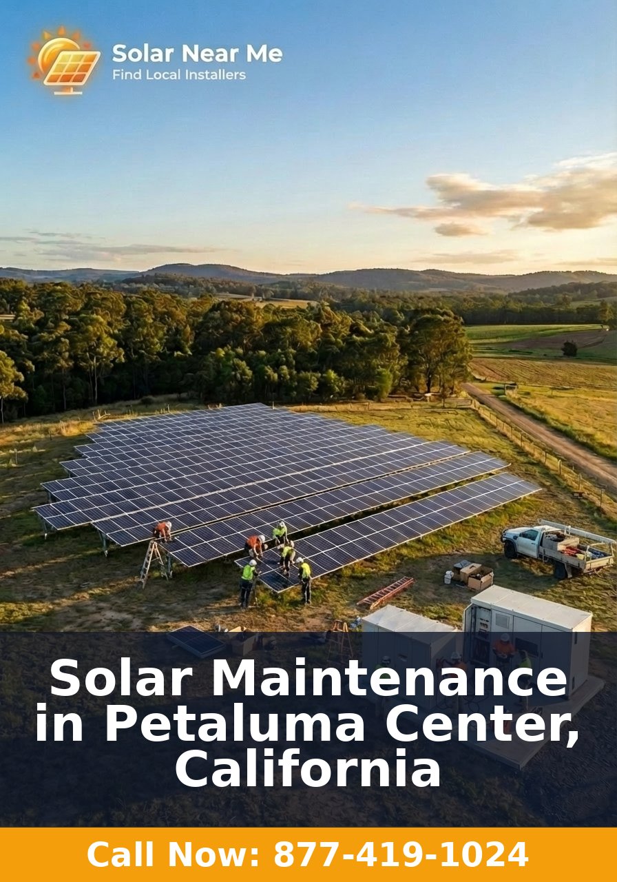 Solar Maintenance in Petaluma Center, California