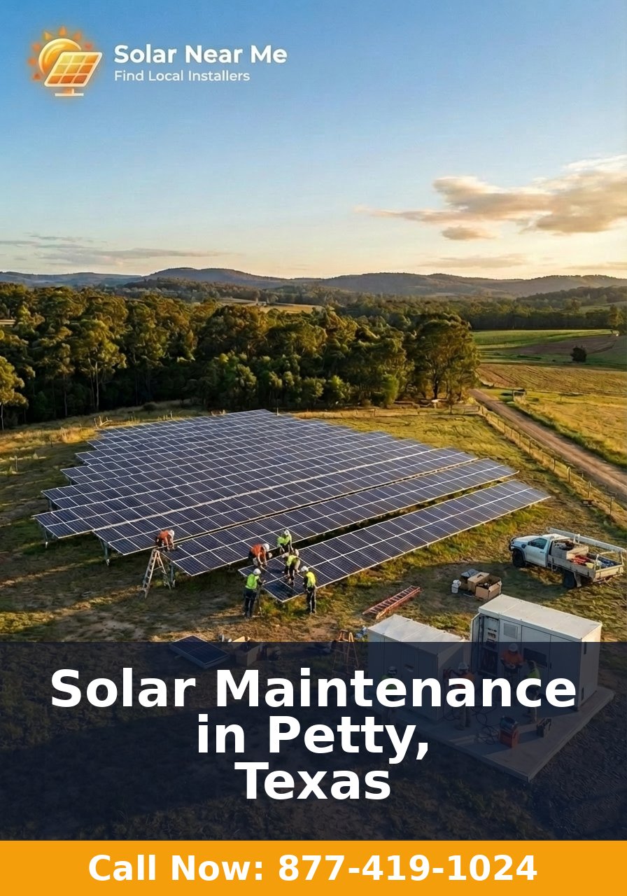Solar Maintenance in Petty, Texas