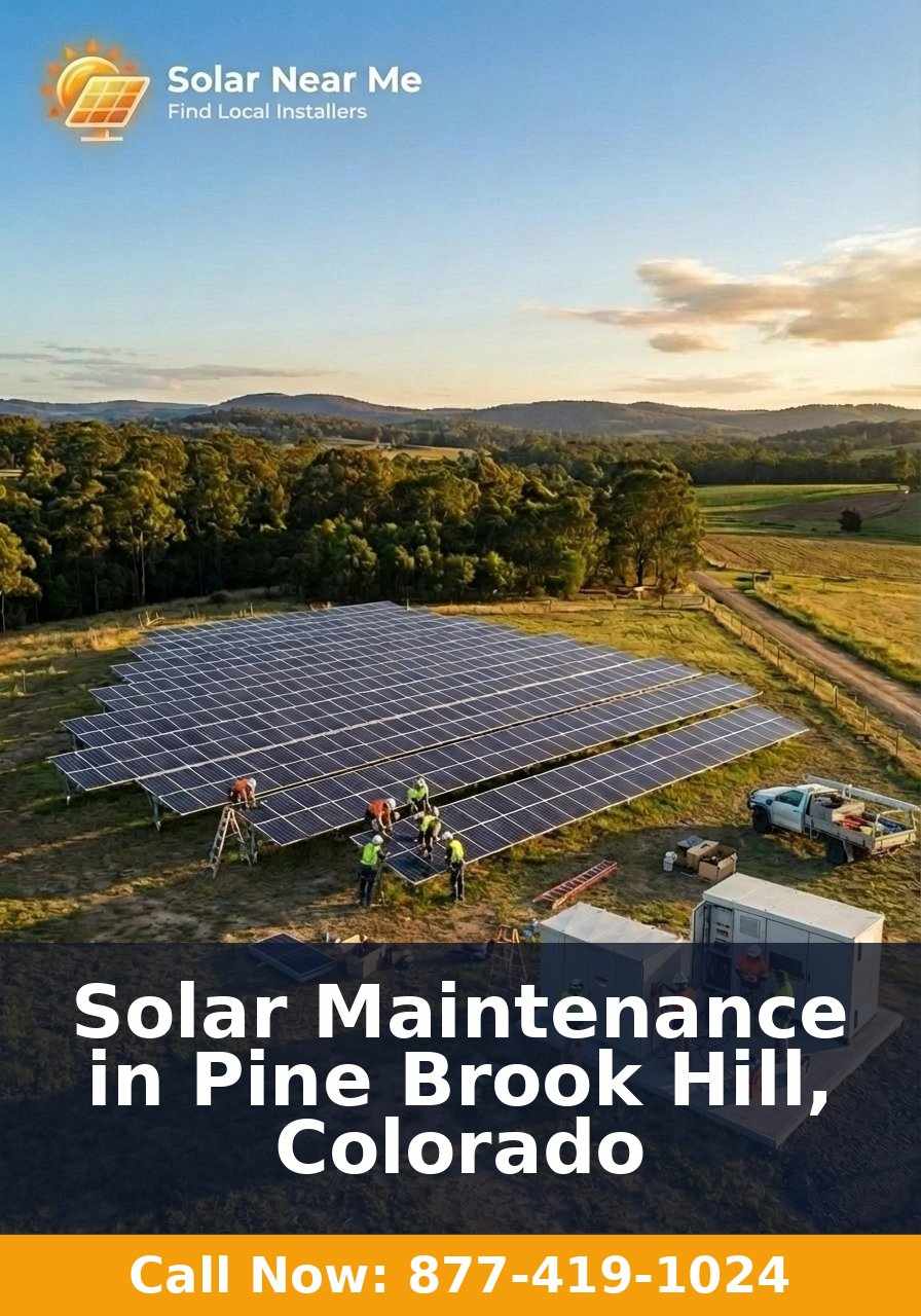 Solar Maintenance in Pine Brook Hill, Colorado