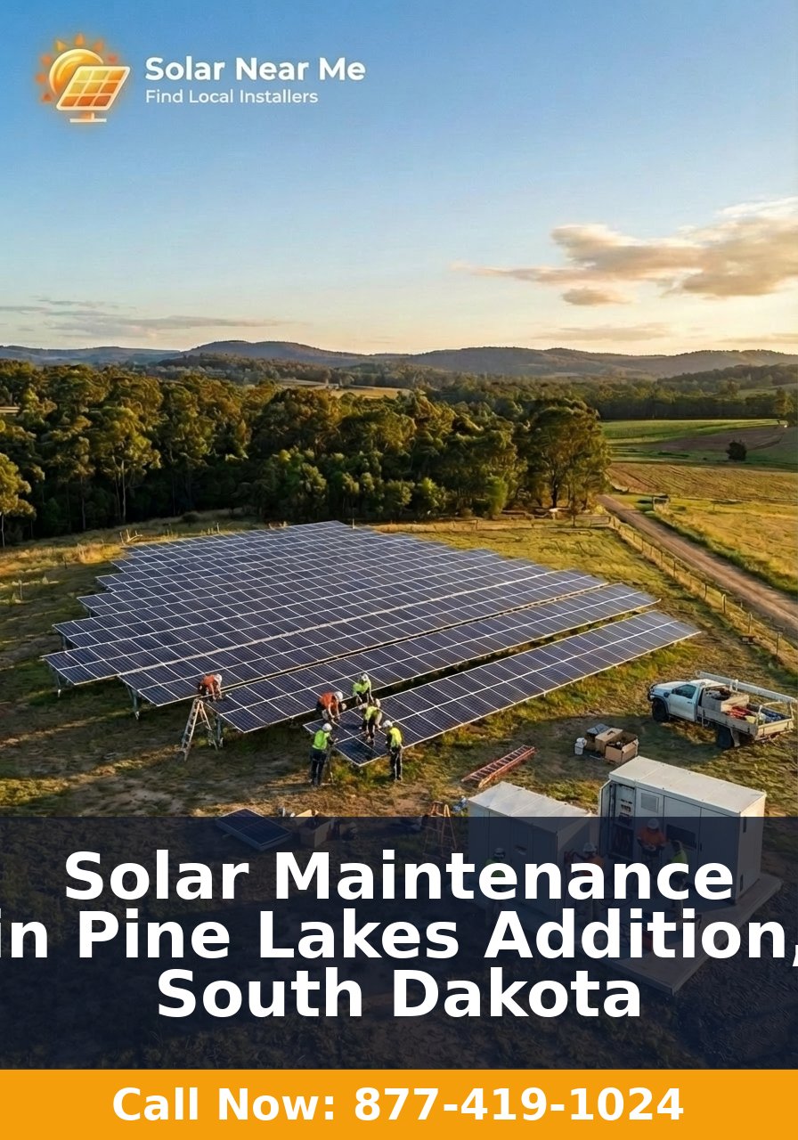 Solar Maintenance in Pine Lakes Addition, South Dakota