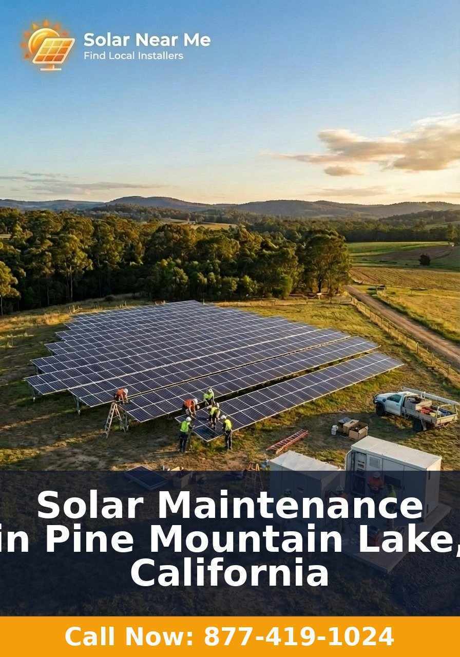 Solar Maintenance in Pine Mountain Lake, California