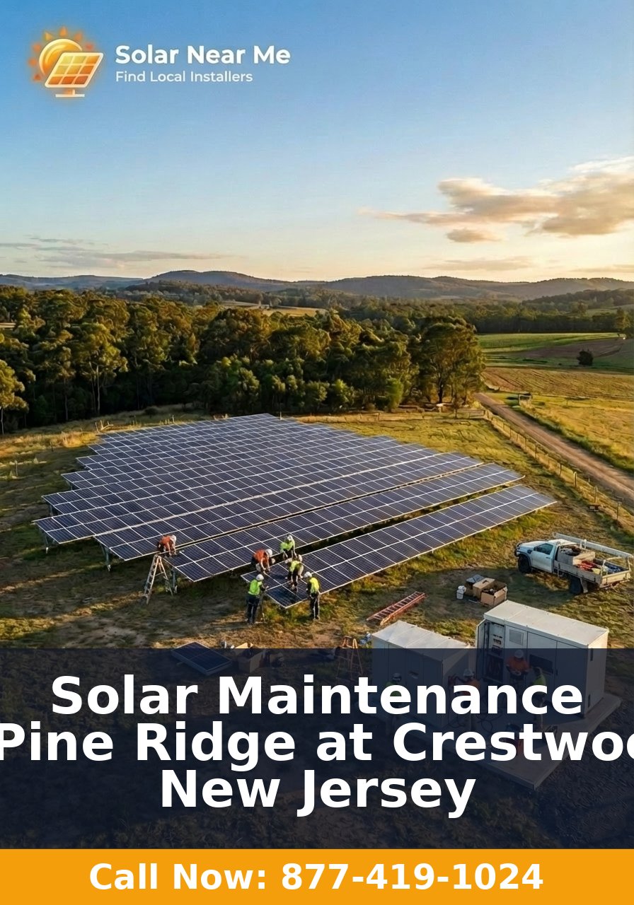 Solar Maintenance in Pine Ridge at Crestwood, New Jersey