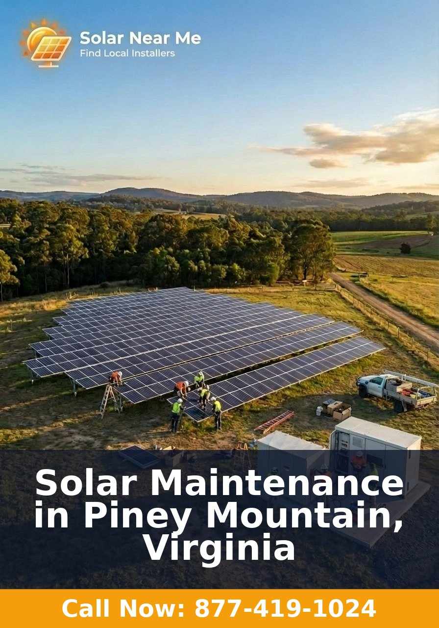 Solar Maintenance in Piney Mountain, Virginia