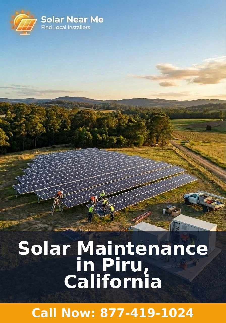 Solar Maintenance in Piru, California