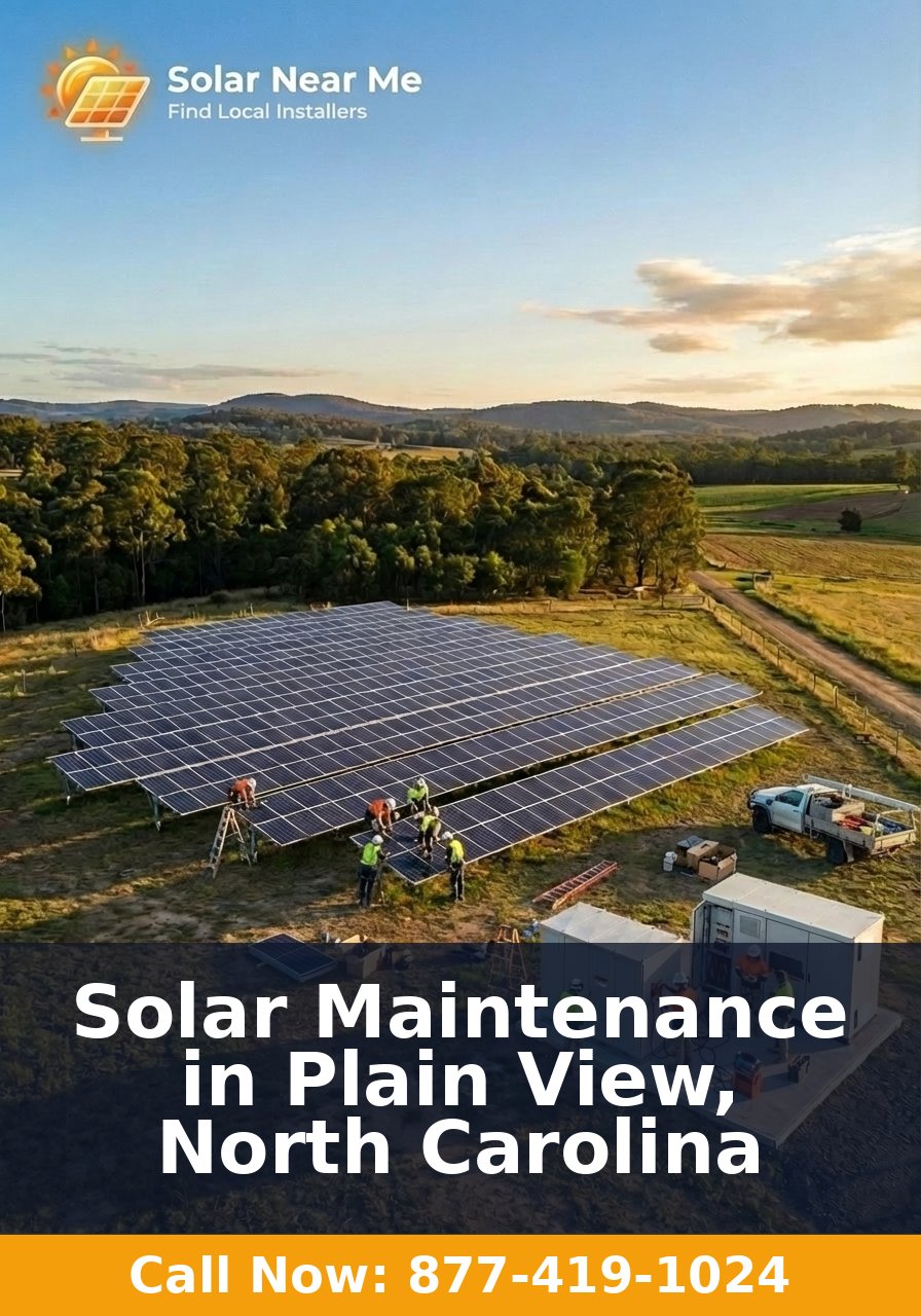 Solar Maintenance in Plain View, North Carolina