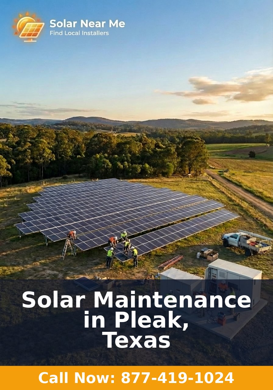 Solar Maintenance in Pleak, Texas