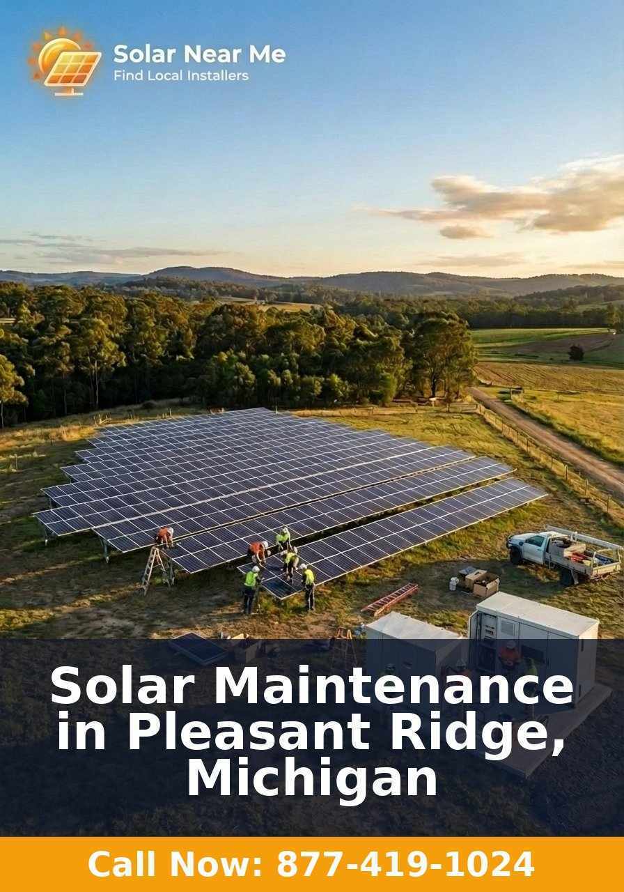 Solar Maintenance in Pleasant Ridge, Michigan
