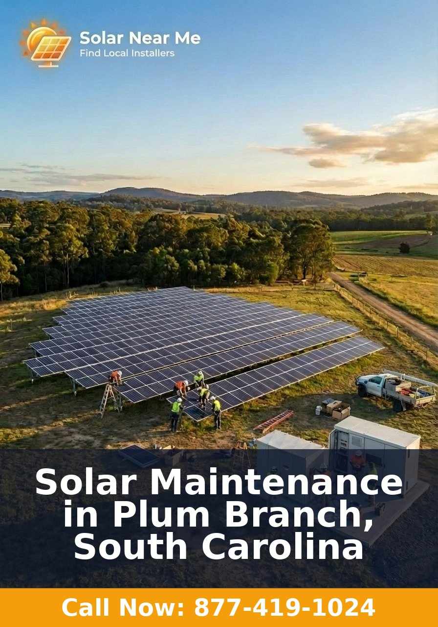 Solar Maintenance in Plum Branch, South Carolina