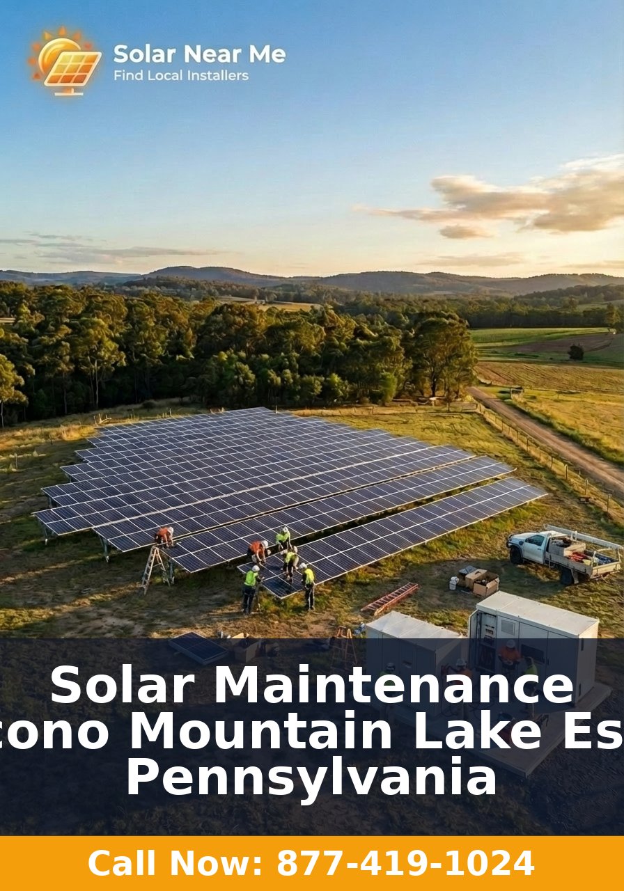 Solar Maintenance in Pocono Mountain Lake Estates, Pennsylvania