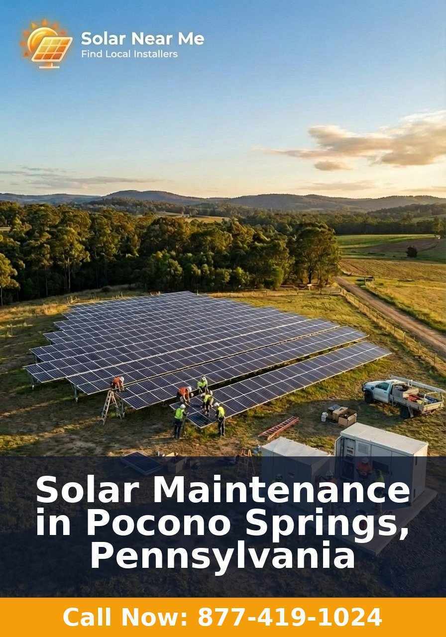 Solar Maintenance in Pocono Springs, Pennsylvania