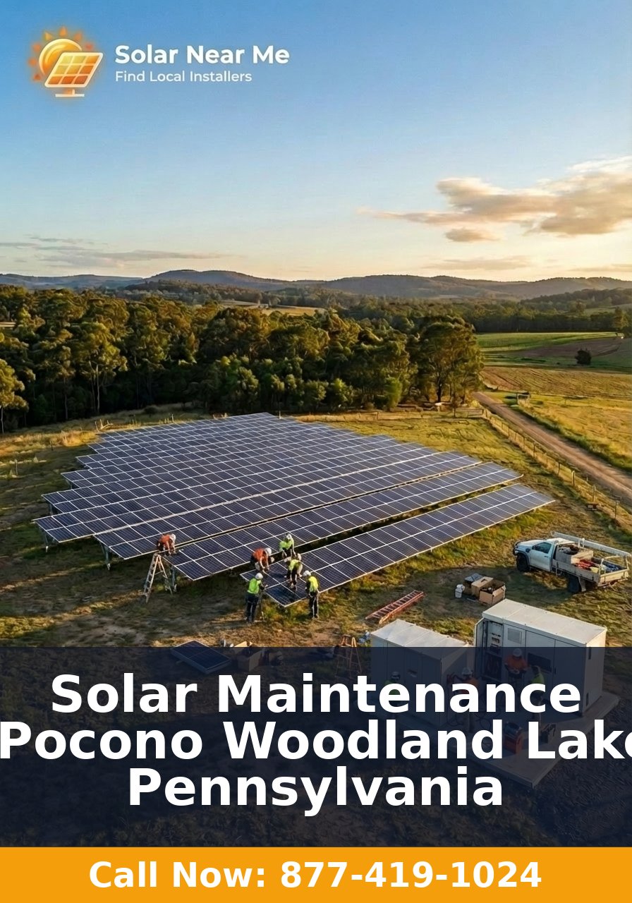 Solar Maintenance in Pocono Woodland Lakes, Pennsylvania