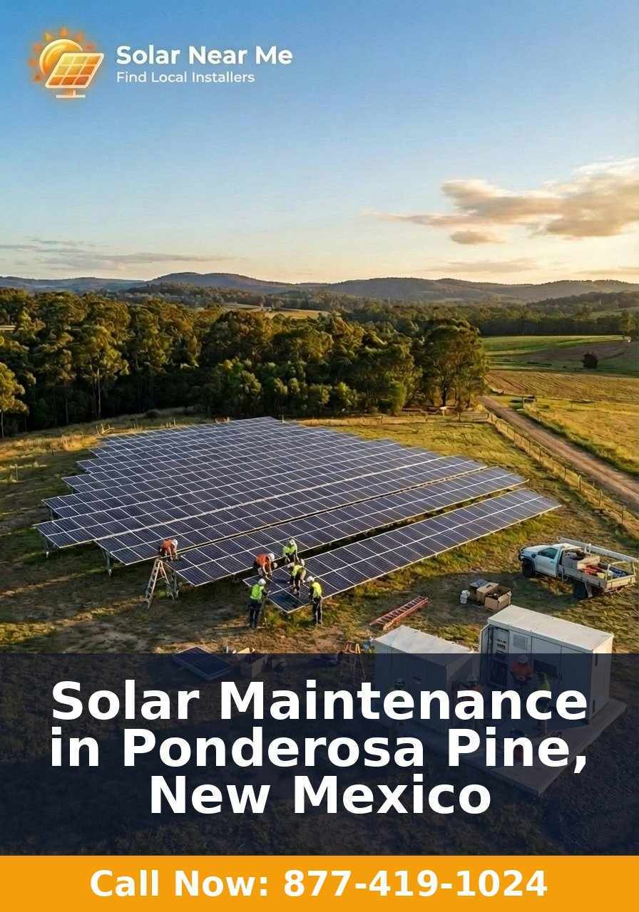 Solar Maintenance in Ponderosa Pine, New Mexico