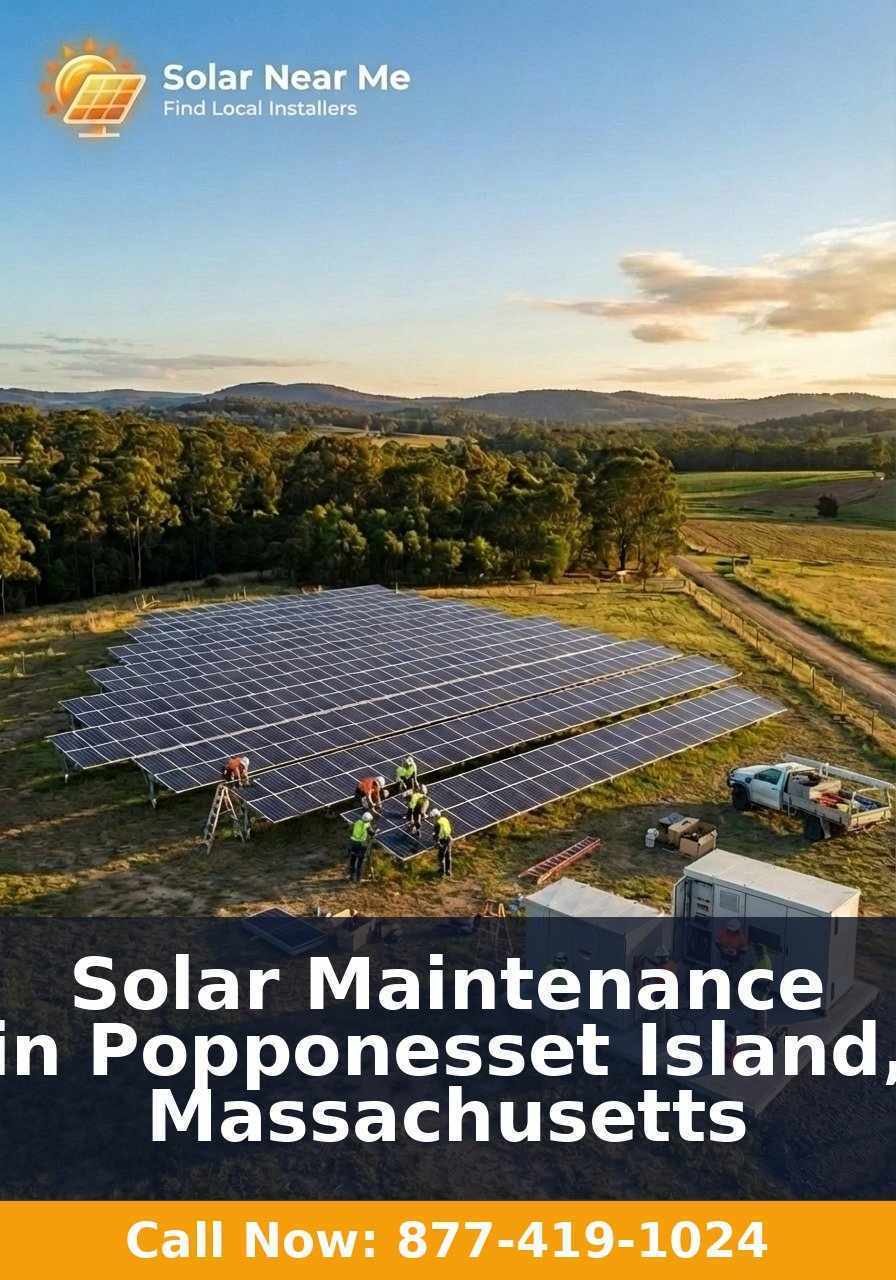 Solar Maintenance in Popponesset Island, Massachusetts