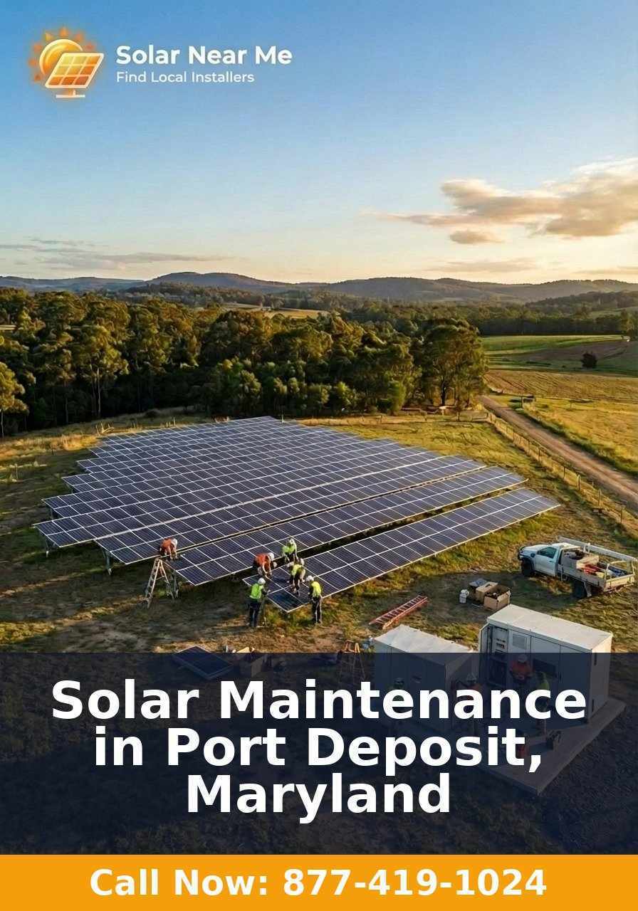 Solar Maintenance in Port Deposit, Maryland