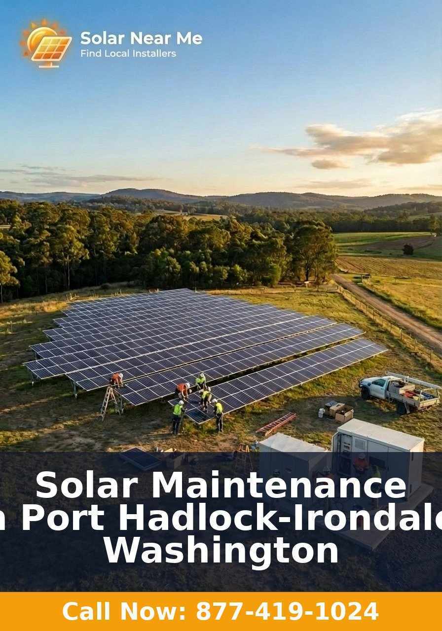 Solar Maintenance in Port Hadlock-Irondale, Washington