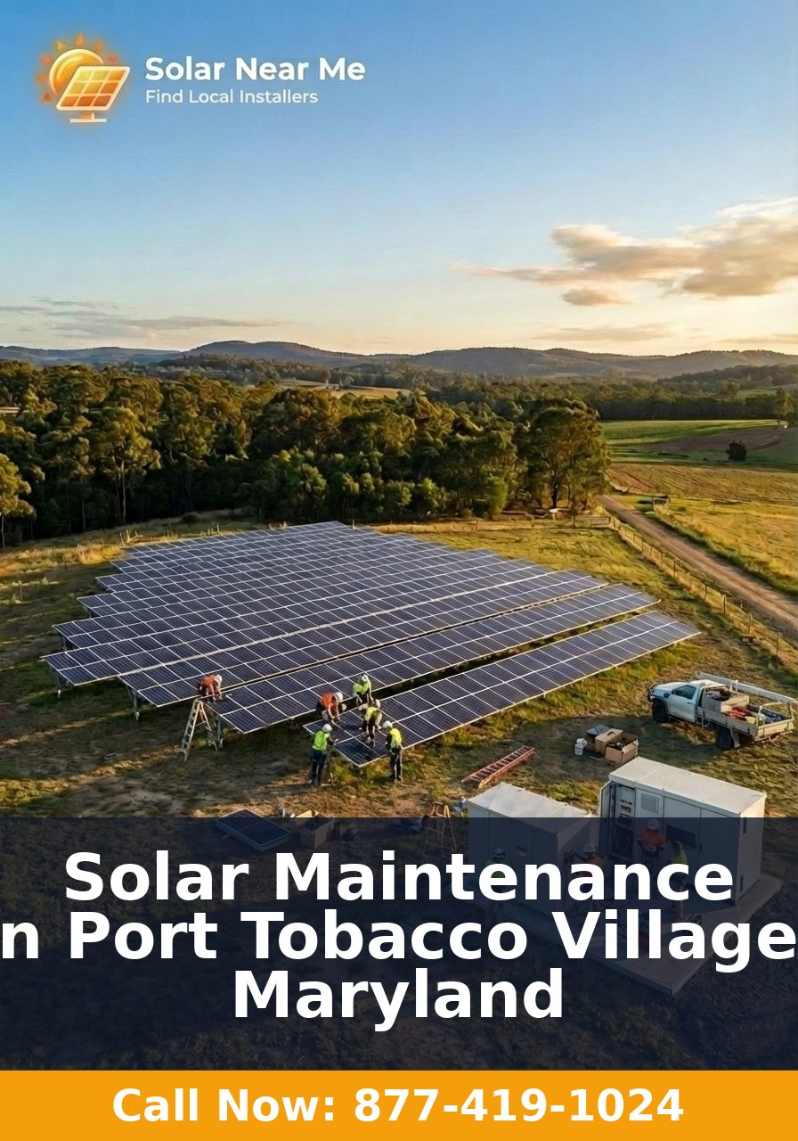 Solar Maintenance in Port Tobacco Village, Maryland