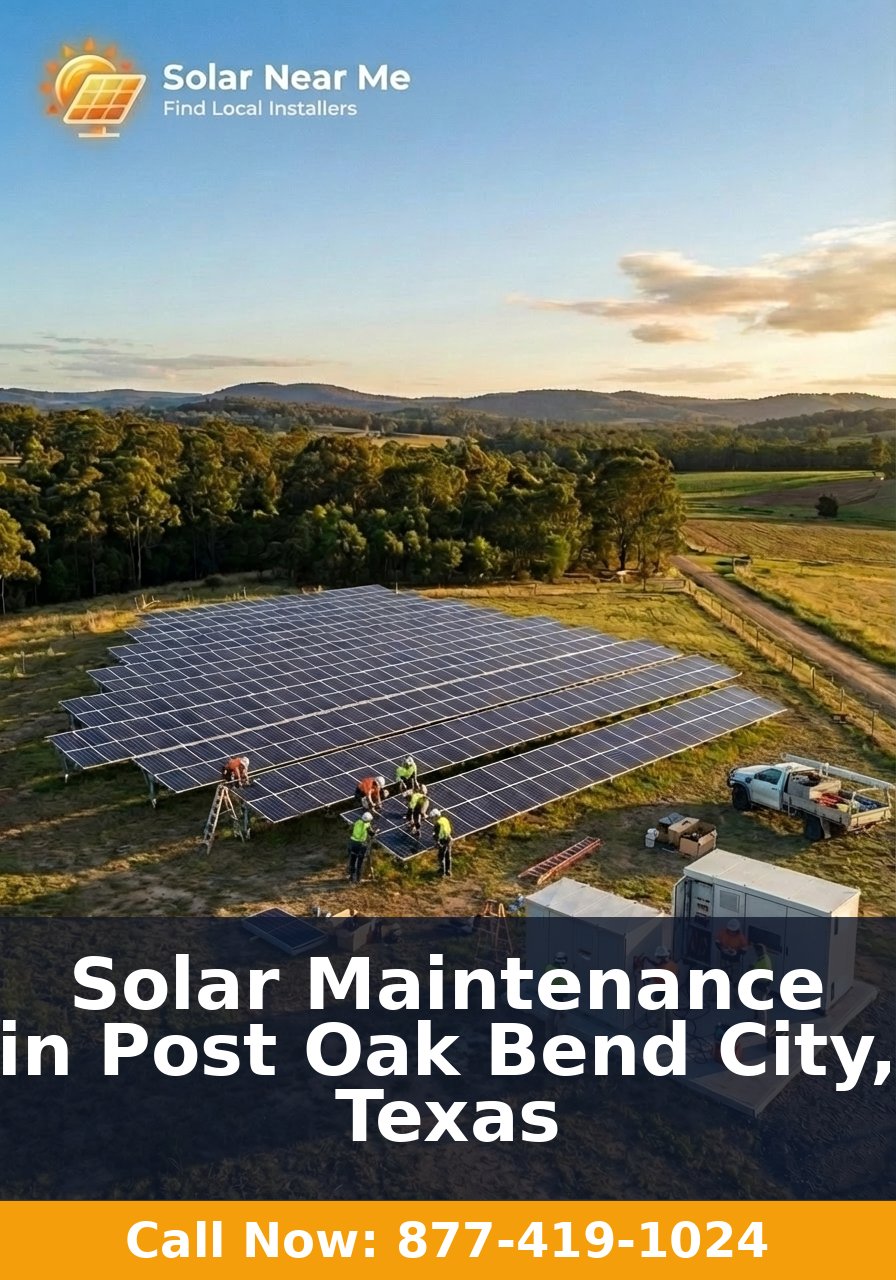 Solar Maintenance in Post Oak Bend City, Texas
