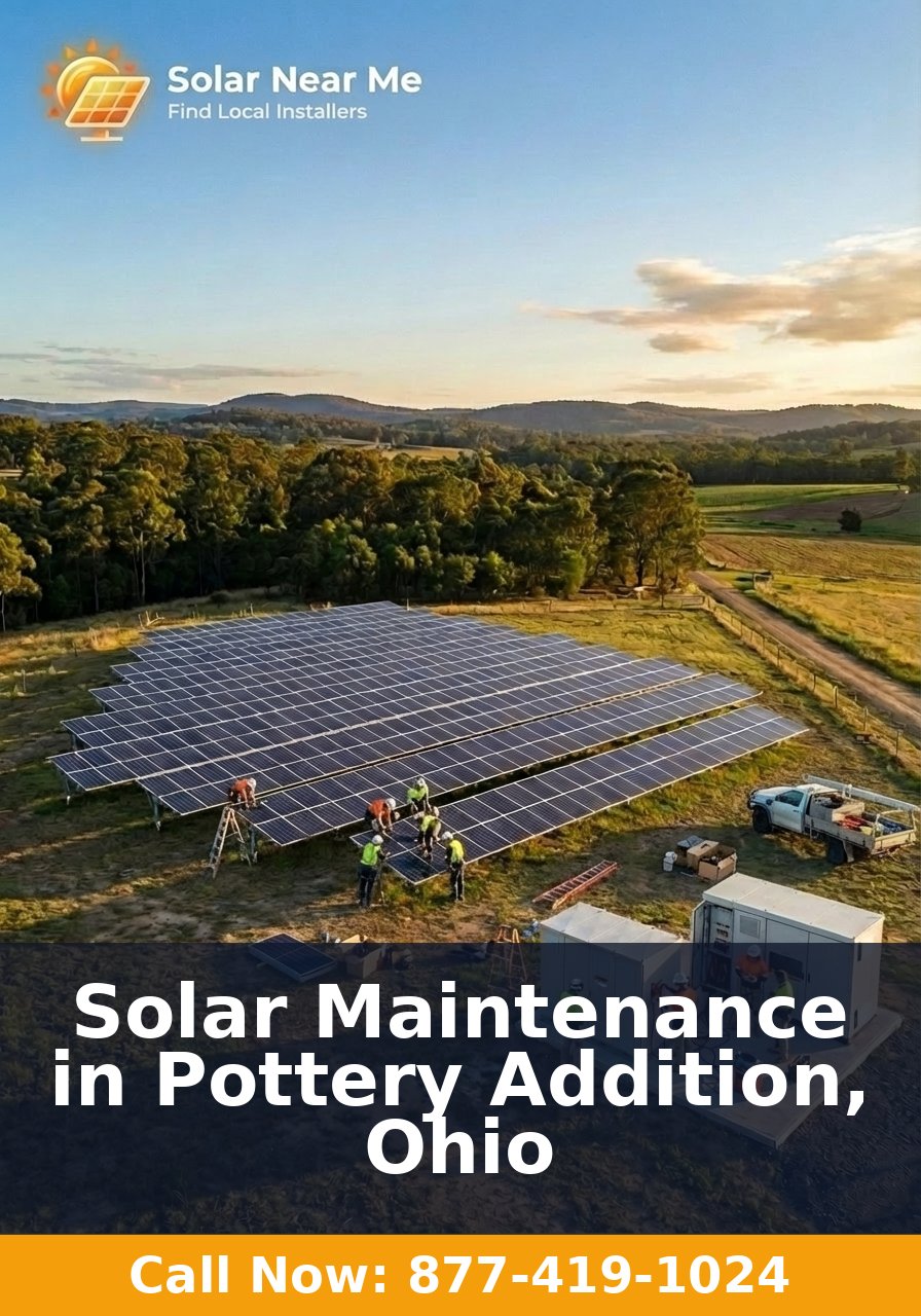 Solar Maintenance in Pottery Addition, Ohio