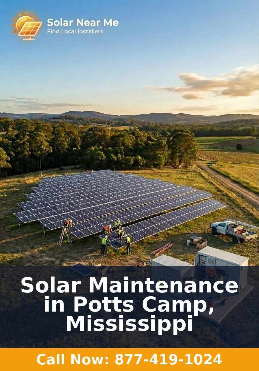 Solar Maintenance in Potts Camp, Mississippi