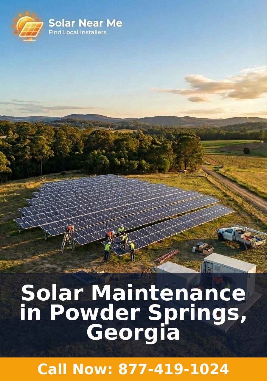 Solar Maintenance in Powder Springs, Georgia
