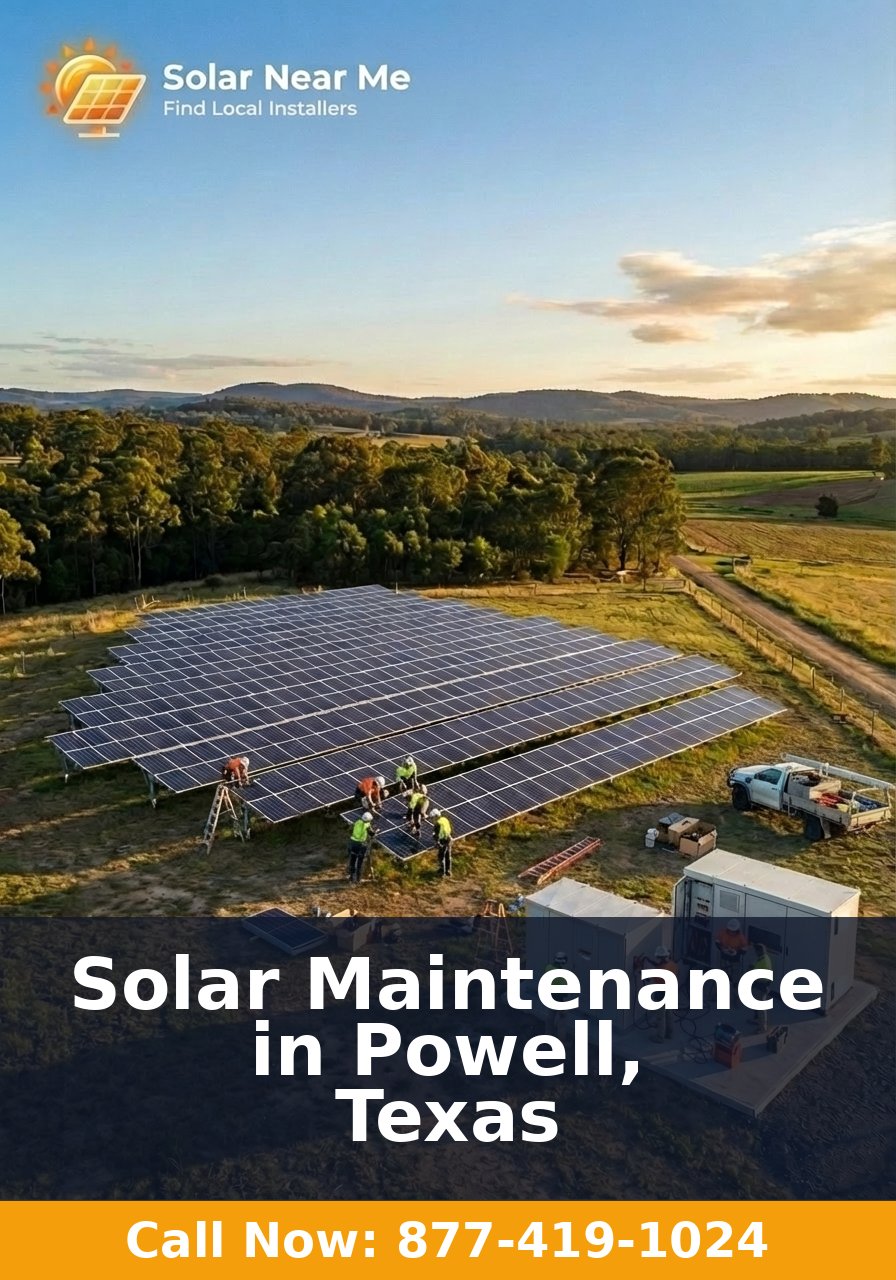 Solar Maintenance in Powell, Texas