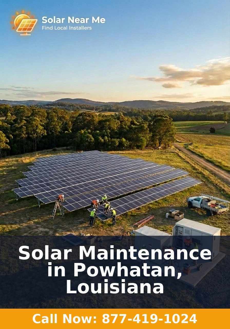 Solar Maintenance in Powhatan, Louisiana
