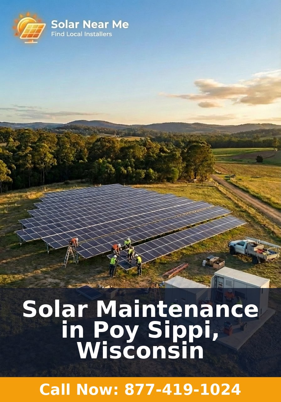 Solar Maintenance in Poy Sippi, Wisconsin