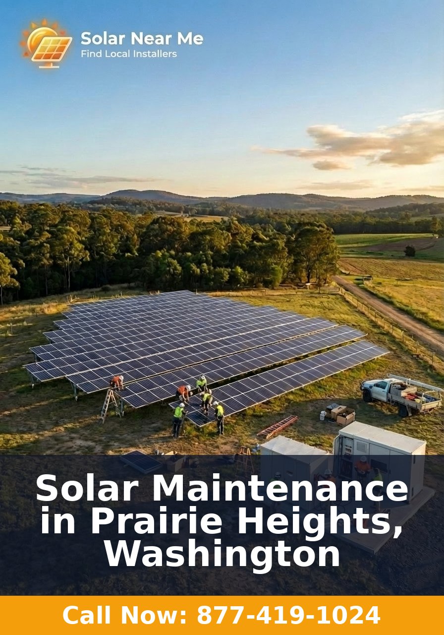 Solar Maintenance in Prairie Heights, Washington
