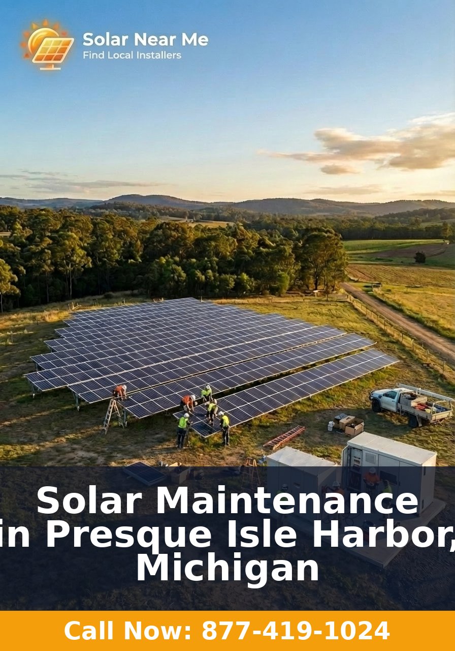 Solar Maintenance in Presque Isle Harbor, Michigan