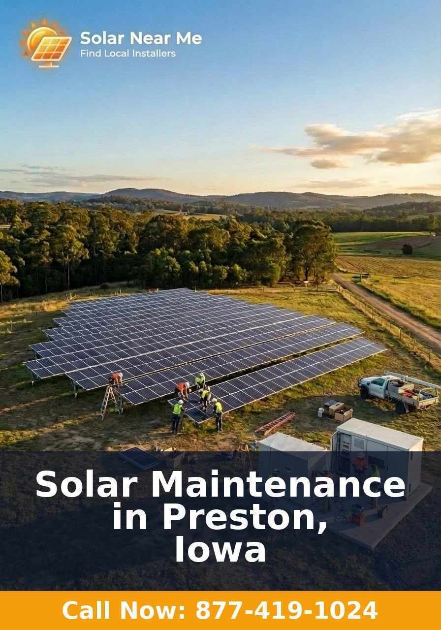 Solar Maintenance in Preston, Iowa