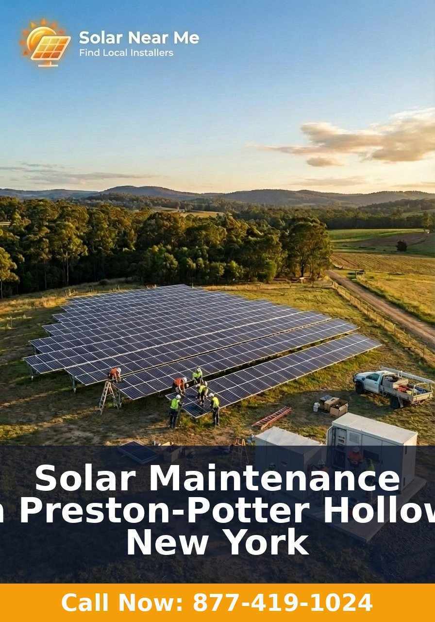 Solar Maintenance in Preston-Potter Hollow, New York