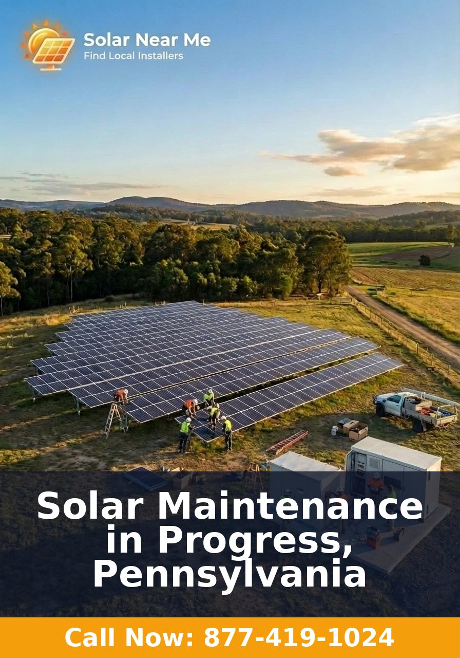 Solar Maintenance in Progress, Pennsylvania