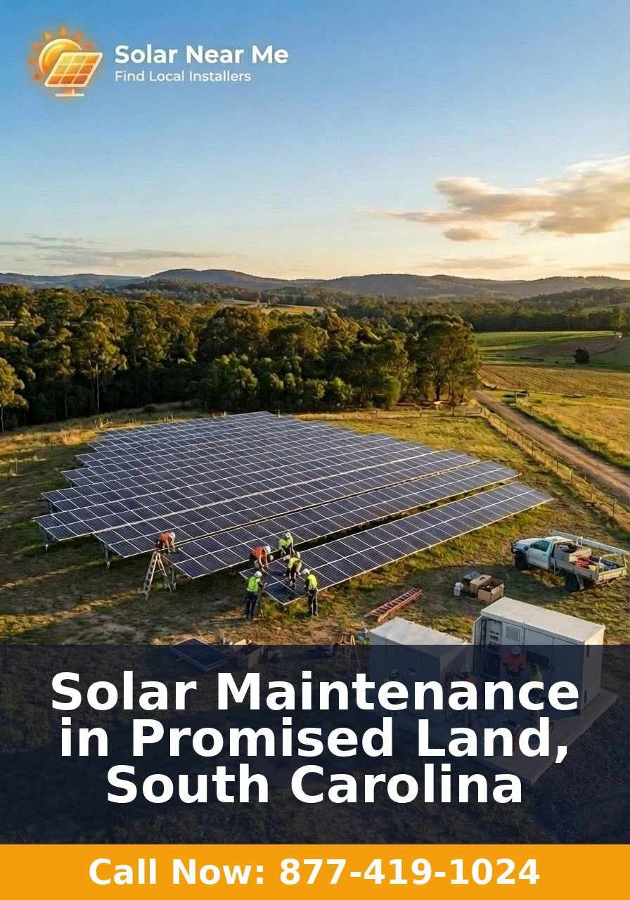 Solar Maintenance in Promised Land, South Carolina