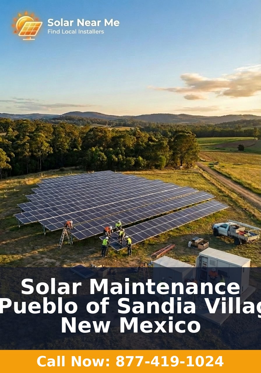 Solar Maintenance in Pueblo of Sandia Village, New Mexico